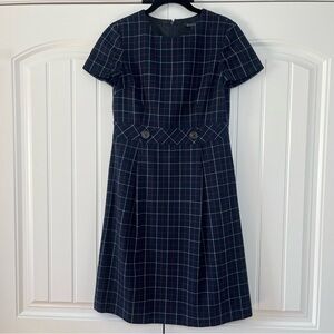 Brooks Brothers Navy Plaid Dress